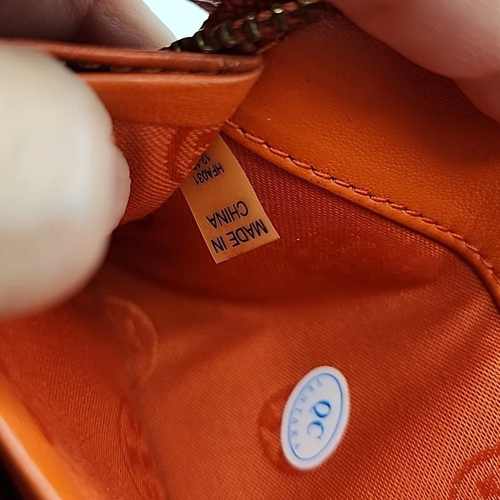 Tory Burch Burnt‎ Orange Leather Wallet With COA